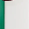 Tin Container-X-Large-Off-White, burgundy and green