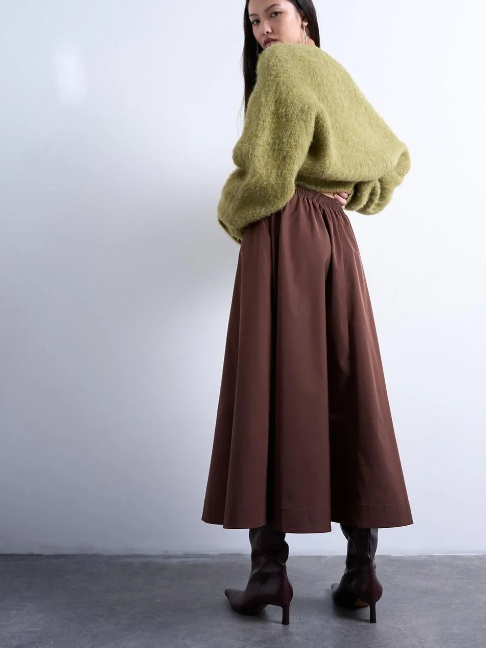 TSDORY MIDI SKIRT WVN