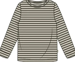 T-shirt L/S Modal Striped