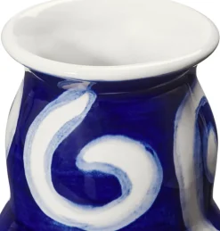 Tulle Vase H13 cm blå