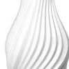Twist Vase H18 cm hvid porcelæn