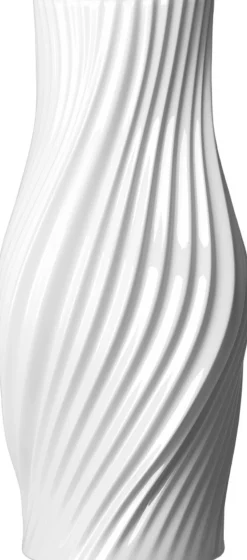 Twist Vase H31 cm hvid porcelæn