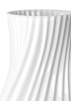 Twist Vase H31 cm hvid porcelæn