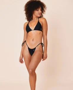 Uluwatu padded triangle bikini top - Nero