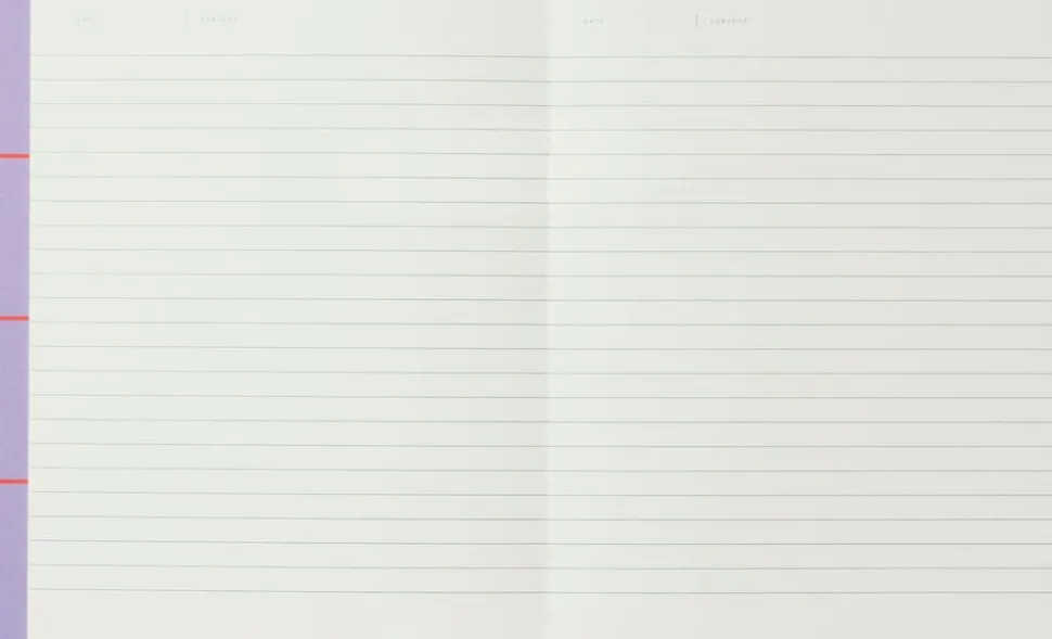 UMA Flat Lay Notebook - Medium, Lavender check