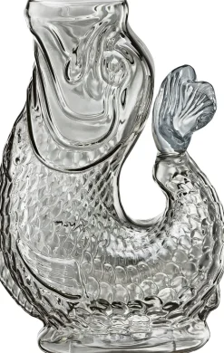 Vandkaraffel fisk, grå, glas, NEMO