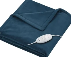Varmeplaid i blå 180 cm x 130 cm HD 75 OC