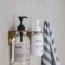 Vægophæng, Børstet messing, l:5,8 cm, b: 6,7 cm, h: