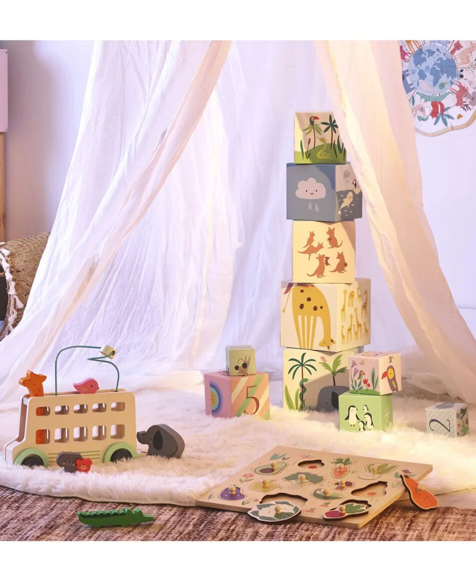 Vilac - Stableklodser - Verdens Dyr af Sarah Betz