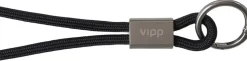 Vipp320 Key strap, Loft, black/metal, 18 cm