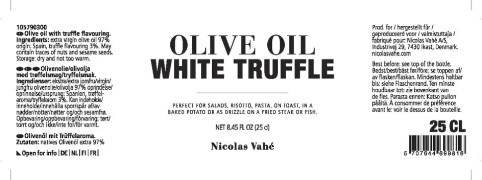 Virgin Olive Oil - Hvid Trøffel, 25 cl.