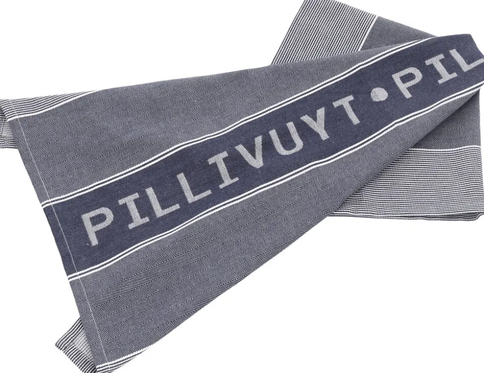 Viskestykke Pillivuyt 80 x 50 cm Blå/Hvid