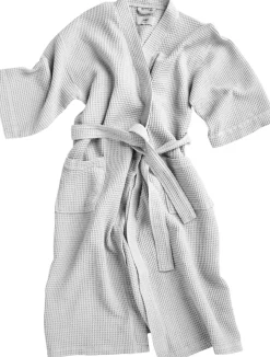 Waffle Bathrobe-Grey