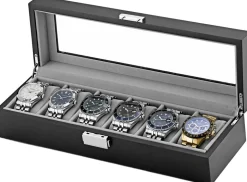 Watch Box 6 Watches Black Wood DIT0