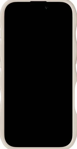 Wavy Case iPhone 17 Light Beige/Transparent