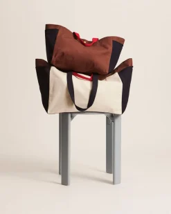 Weekend Bag (Organic)-Medium-Cream multi