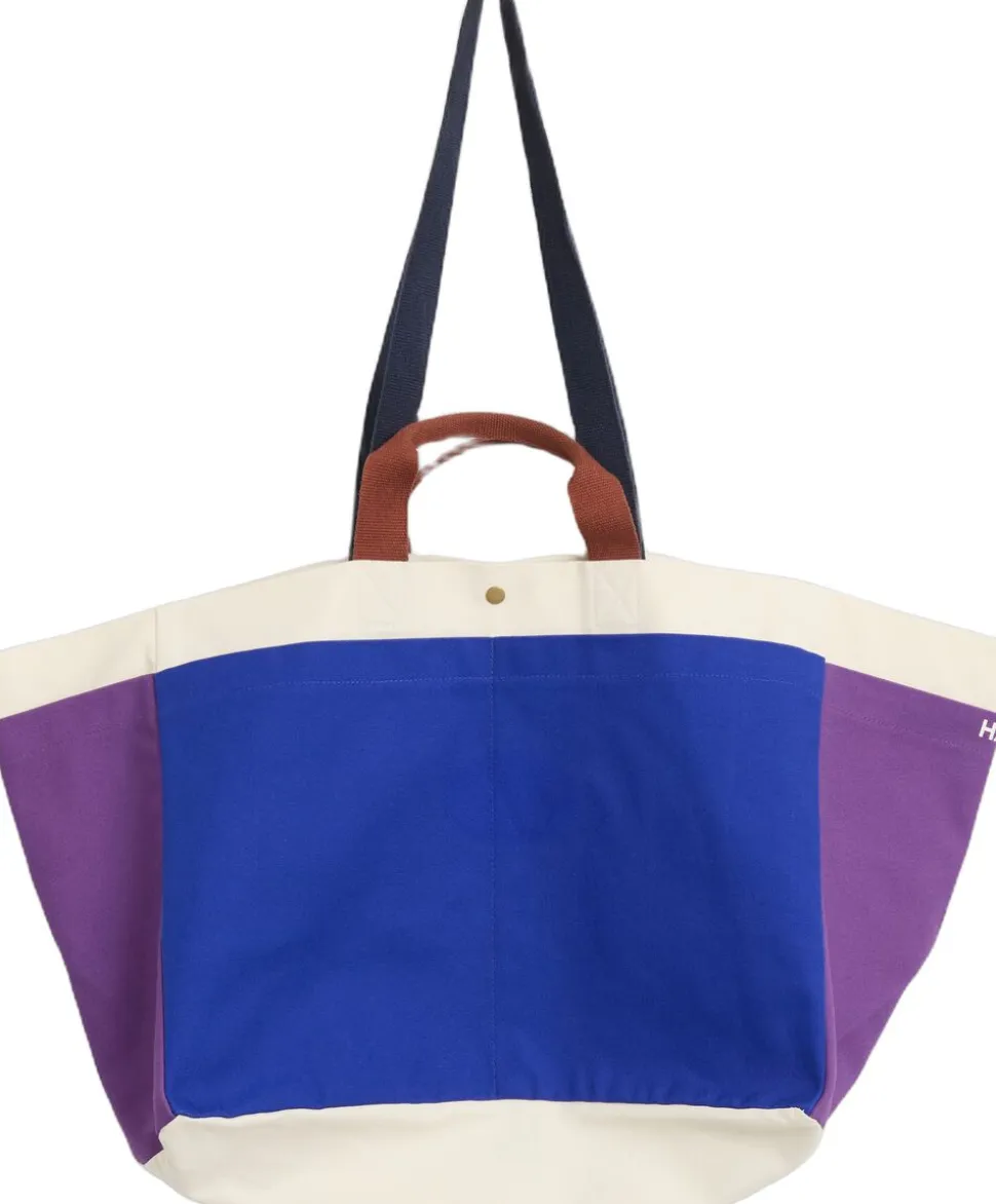 Weekend Bag (Organic)-Medium-Electric blue multi