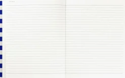 Weekly Planner med syet ryg, Blå stribe