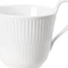 White Fluted High Handle Cup 24cl