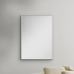 White Wood Mirror