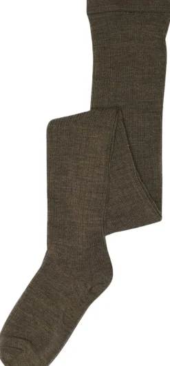 Wool rib tights