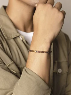 Wristband with Amber Japanese Miyuki Beads