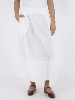 Yara Long Poplin Skirt