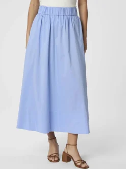 Yara Long Poplin Skirt