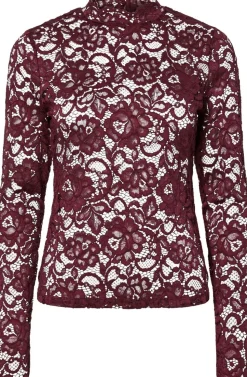 YASLACEY LS LACE TOP S. NOOS