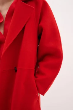 YillaIW Long Wool Coat