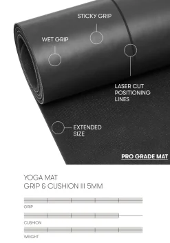 Yoga Mat Grip III 5mm Yogamåtte